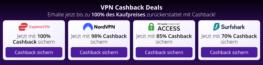 Beste VPN Cashback Angebote
