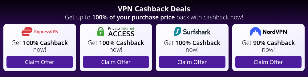 Best VPN Cashback Offers