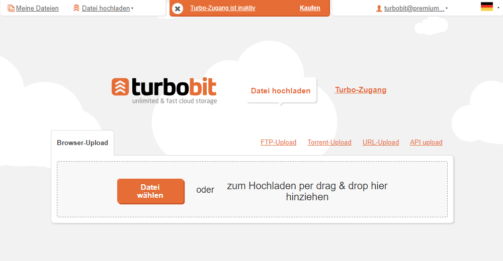 Turbobit Upload Möglichkeiten